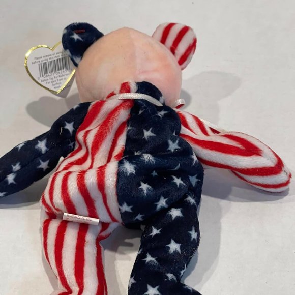 1999 TY Beanie Baby - SPANGLE the Bear (Pink Head Version) WITH ERRORS - Picture 10 of 10